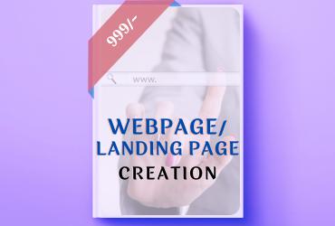 Webpage Landing page